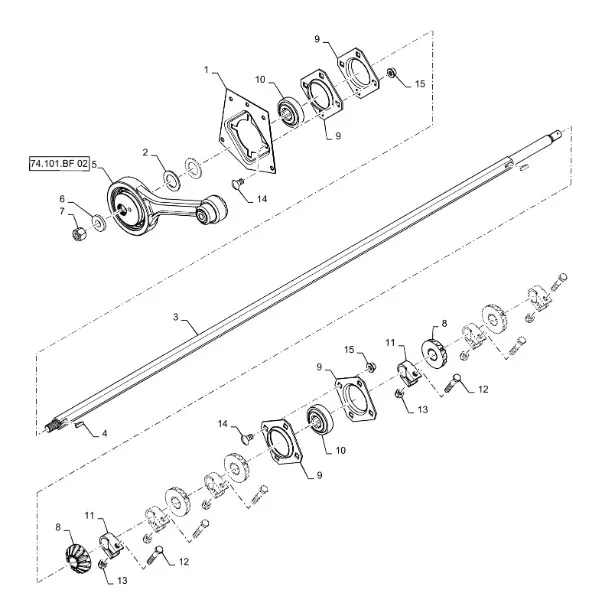 87491115 - Подшипник вала прив. шнеков зерн. 6130/40/50