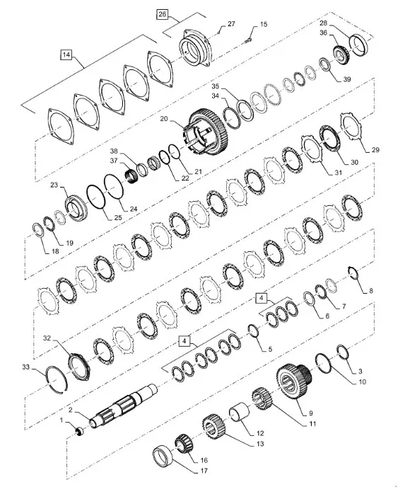 1286066C1 - Шайба 0,08мм толщ. фланца вала промежут. КПП диап. TGT8./Mg.