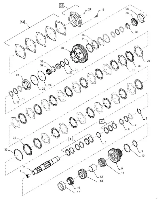 1286068C1 - Шайба 0,13мм толщ. фланца вала промежут. КПП диап. TGT8./Mg.